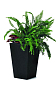 Rattan planter S - grafit