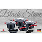 BERLINGERHAUS Sada nádobí s mramorovým povrchem 10 ks Black Stone Touch Line BH-1166