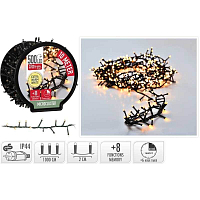 HOMESTYLING Vánoční světelný řetěz teplá bílá 500 LED / 10 m KO-AX8521100