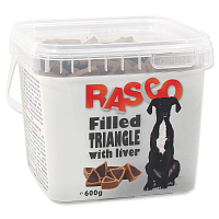 Pochoutka Rasco plněný trojúhelníček s játry 1cm 600g
