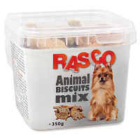 Pochoutka Rasco sušenky zvířatka mix 5cm 350g