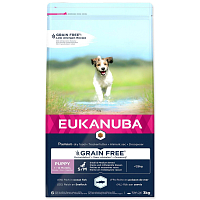 Krmivo EUKANUBA Puppy & Junior Small & Medium Grain Free Ocean Fish 3kg