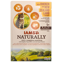 Kapsička IAMS Naturally Adult kuře & jehněčí v omáčce 85g