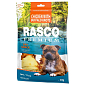 Pochoutka Rasco Premium buvolí kůže obalená kuřecím, uzly 11cm 80g