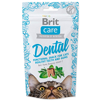 Pochoutka Brit Care Cat Snack Dental 50g