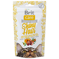 Pochoutka Brit Care Cat Snack Shiny Hair 50g