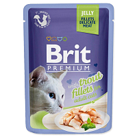 Kapsička Brit Premium Cat Delicate sleď, filety v želé 85g