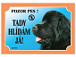 Tabulka Dafiko novofoundlandský pes černý