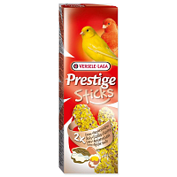 Tyčinky Versele-Laga Prestige kanár s vejci a lasturami ústřic 60g 2ks