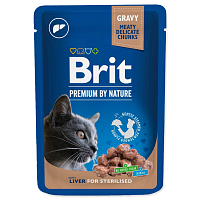 Kapsička Brit Premium Cat Sterilised játra 100g