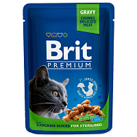 Kapsička Brit Premium Cat Sterilised kuře 100g