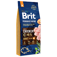 Krmivo Brit Premium by Nature Adult M 15kg