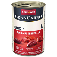 Konzerva Animonda Gran Carno Junior hovězí a krůtí srdce 400g
