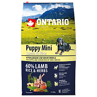 Krmivo Ontario Puppy Mini Lamb & Rice 6,5kg