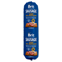 Salám Brit Sausage Sport hovězí a ryby 800g