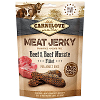 Pochoutka Carnilove Jerky hovězí se svalovinou, plátky 100g