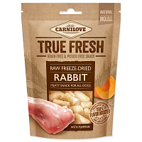 Pochoutka Carnilove Raw mrazem sušený králík s dýní 40g