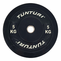 Gumový kotouč BUMPER TUNTURI 5 kg, černý