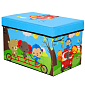 Škatule na hračky 48x29x30 cm SPRINGOS HA3047 modro-zelený vzor