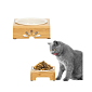 Keramická miska so stojanom 14 cm pre psa / mačku SPRINGOS MAU