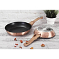 BERLINGERHAUS Pánev s mramorovým povrchem 24 cm Rosegold Metallic Line BH-1509