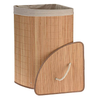 EXCELLENT Koš na prádlo rohový bambus 35 x 35 x 60 cm KO-HX9100550