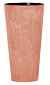 Květináč s vkladem TUBUS SLIM BETON EFFECT terakota 15 cm