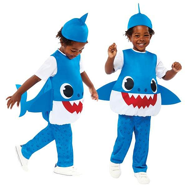 Kostým Baby Shark modrý 3-4 roky