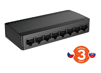 Tenda SG108M -  8x Gigabit Desktop Ethernet Mini  Switch, rychlosti 10/100/1000 Mb/s, 16Gb/s