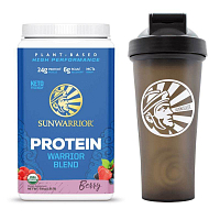 Protein Blend BIO 750g berry (Hrachový a konopný protein) + Shaker 700 ml ZDARMA