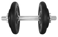 Činka nakládací LIFEFIT® jednoruční 15 kg, 30mm tyč/4x kotouč