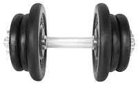 Činka nakládací LIFEFIT® jednoruční 22 kg, 30mm tyč/6x kotouč