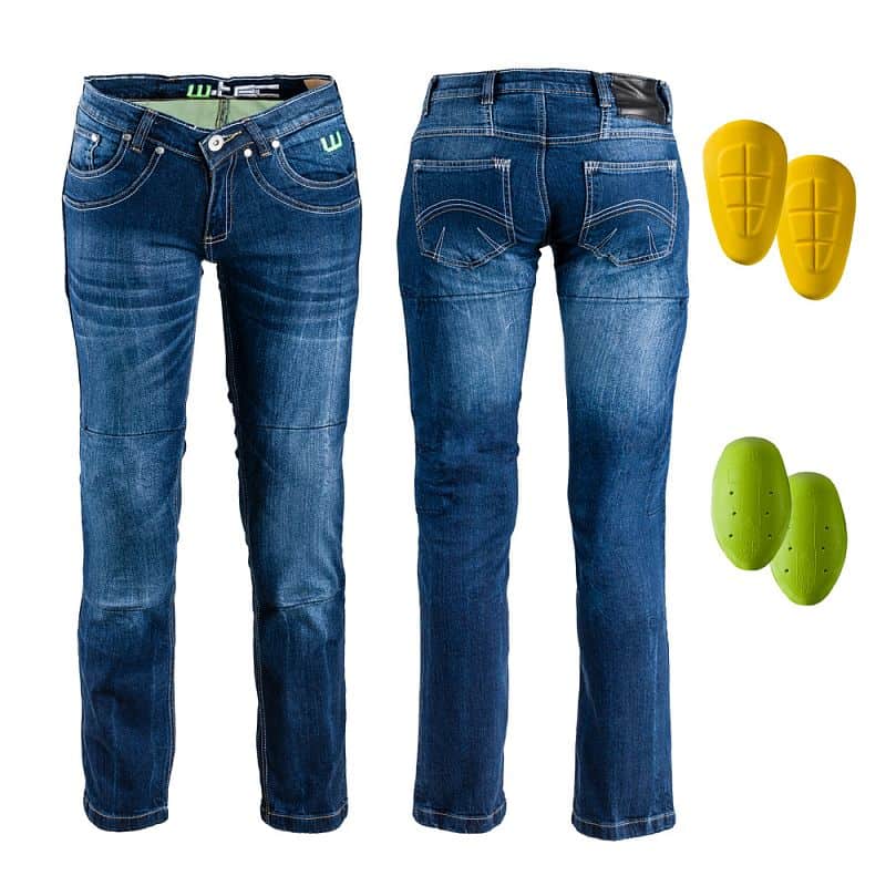 Dámské moto jeansy W-TEC B-2012 Barva modrá, Velikost 37