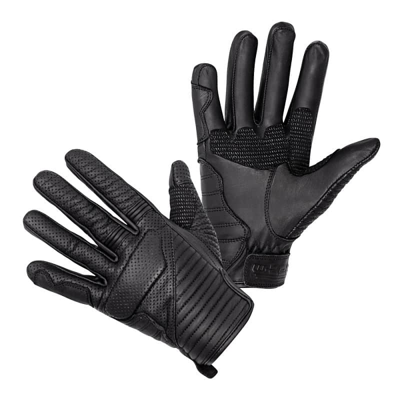 Kožené moto rukavice W-TEC Brillanta Barva černá, Velikost XXL