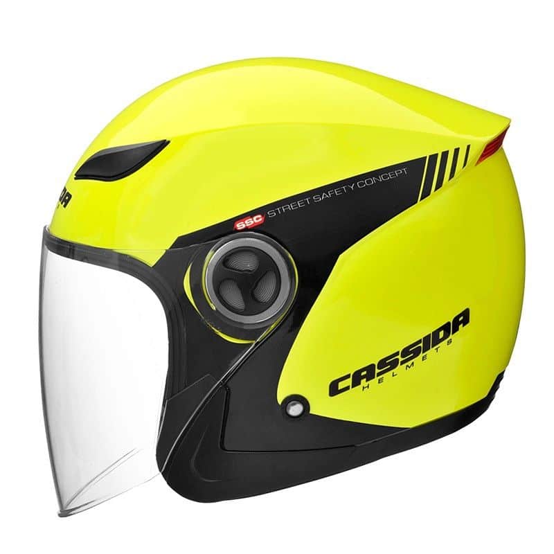 Moto přilba Cassida Reflex Safety Barva černá-fluo žlutá, Velikost XL (61-62)