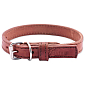 Kožený obojek Tamer šíře 1,9 cm, délka 40 cm, hnědý
