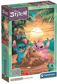 Clementoni - Puzzle 500 Disney LILO & STITCH - Stitch & Angel