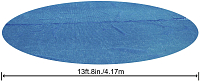 BESTWAY 58252 - Solarní plachta na bazén 417 cm modrá kulatá