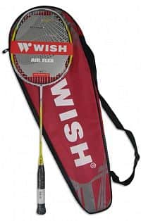 Badmintonová raketa WISH GRAFIT 988 + pouzdro - žluto-stříbrná