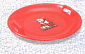 Sáňkovací talíř disk SUPER STAR- červená , modrá,žlutá - červená