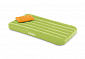 Matrace naf. Intex 66801 COZY KIDS AIRBED 157x88x18cm - Zelená matrace + oranžový polštářek