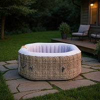 Mobilní (nafukovací) vířivka Belatrix Luxury 125 Rattan