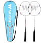 Sada badmintonových raket WISH Steeltech 9K