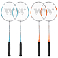 Sada raket na badminton WISH Steeltec 416K