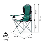 Skládací křeslo NILS Camp NC3080, zelené