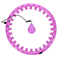 Masážní hula hoop HMS HHW12 plus size se závažím fialová