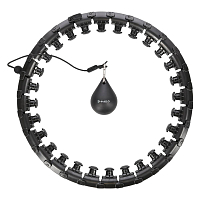 Masážní hula hoop HMS HHW12 plus size se závažím černá