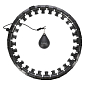 Masážní hula hoop HMS HHW12 plus size se závažím černá