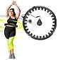 Masážní hula hoop HMS HHW12 plus size se závažím černá