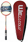 Badmintonová raketa WELLCOLD CARBON 2013/1070 - oranžovo-bílá + červený obal